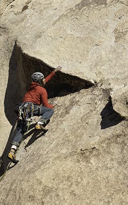 Josha Tree rock climbing